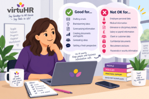 AI in the workplace with employee using ChatGPT